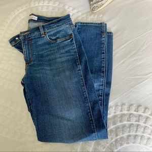 LOFT Slim Vent Crop Jeans